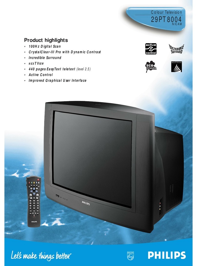 Philips 29PT8004 User manual