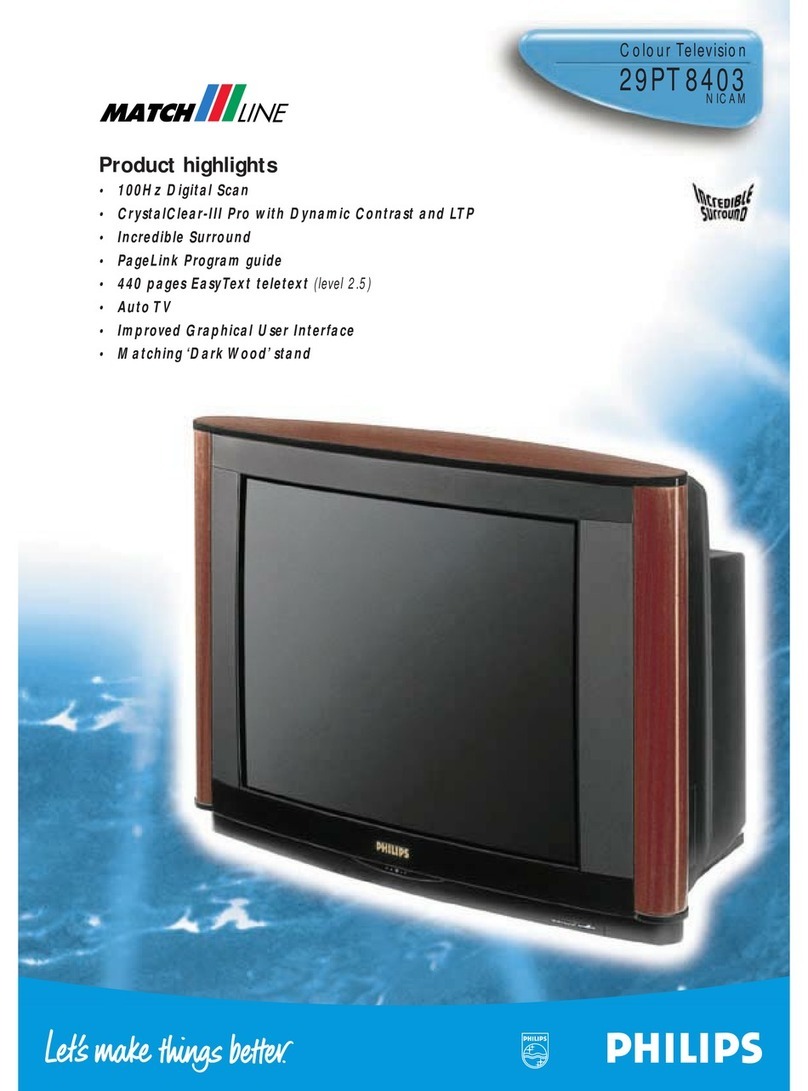 Philips 29PT8403NICAM User manual