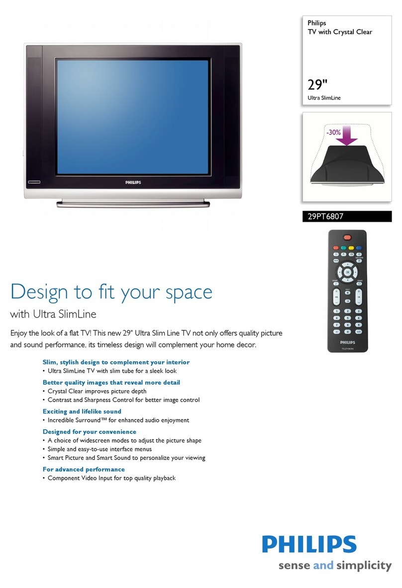 Philips 29PT6807 User manual
