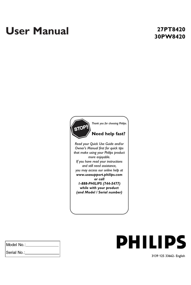 Philips 30PW8420 User manual