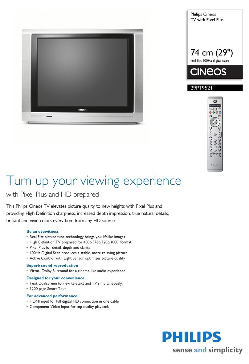 Philips Cineos 29PT9521 Specifications