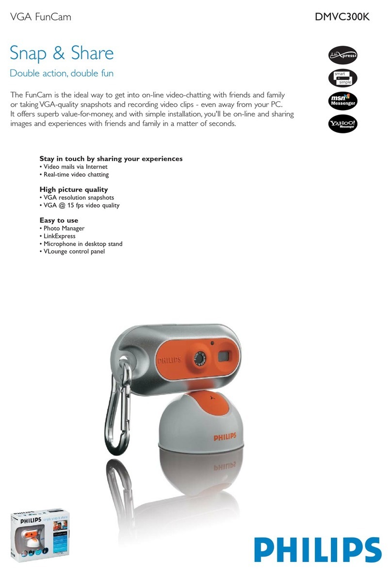 Philips DMVC300K FunCam User manual