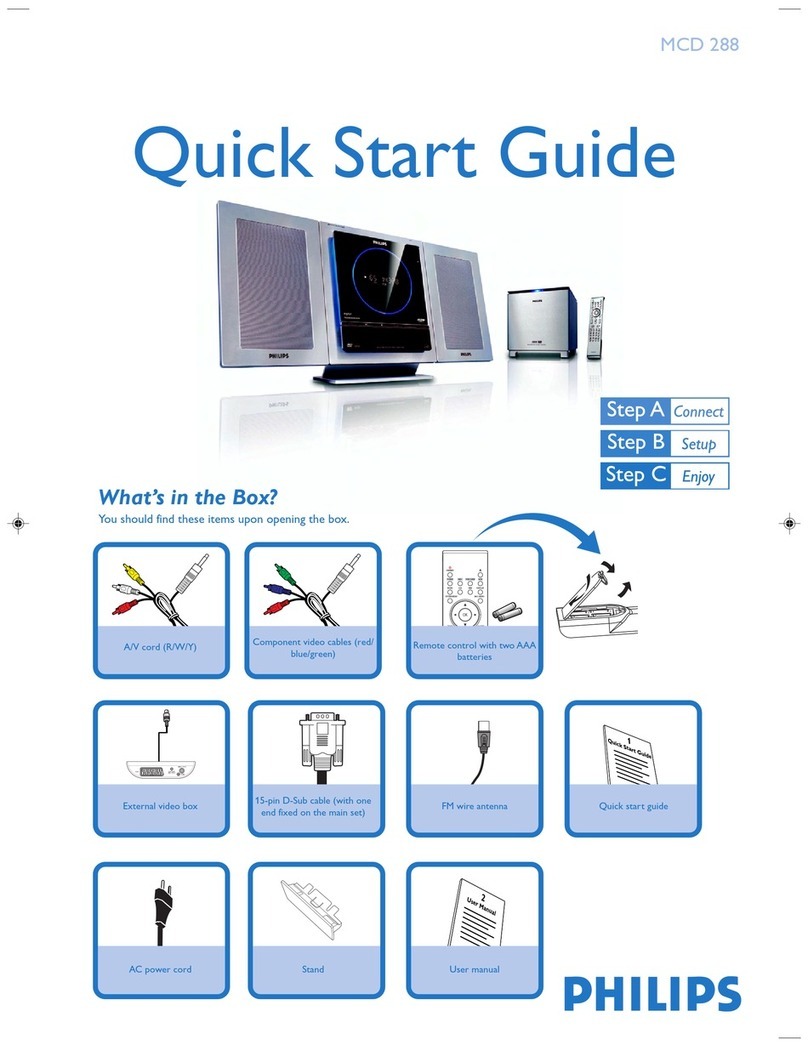 Philips MCD288/12 User manual