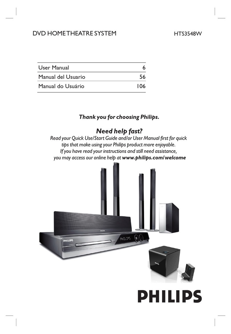 Philips HTS3548W/55 User manual