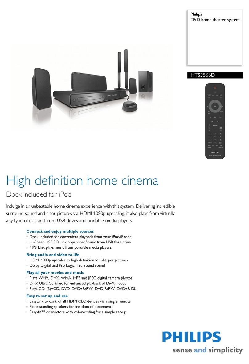 Philips HTS3566D Specifications