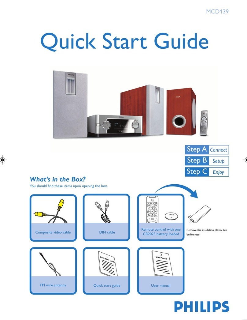 Philips MCD139/79 User manual Philips MCD139/79 User manual