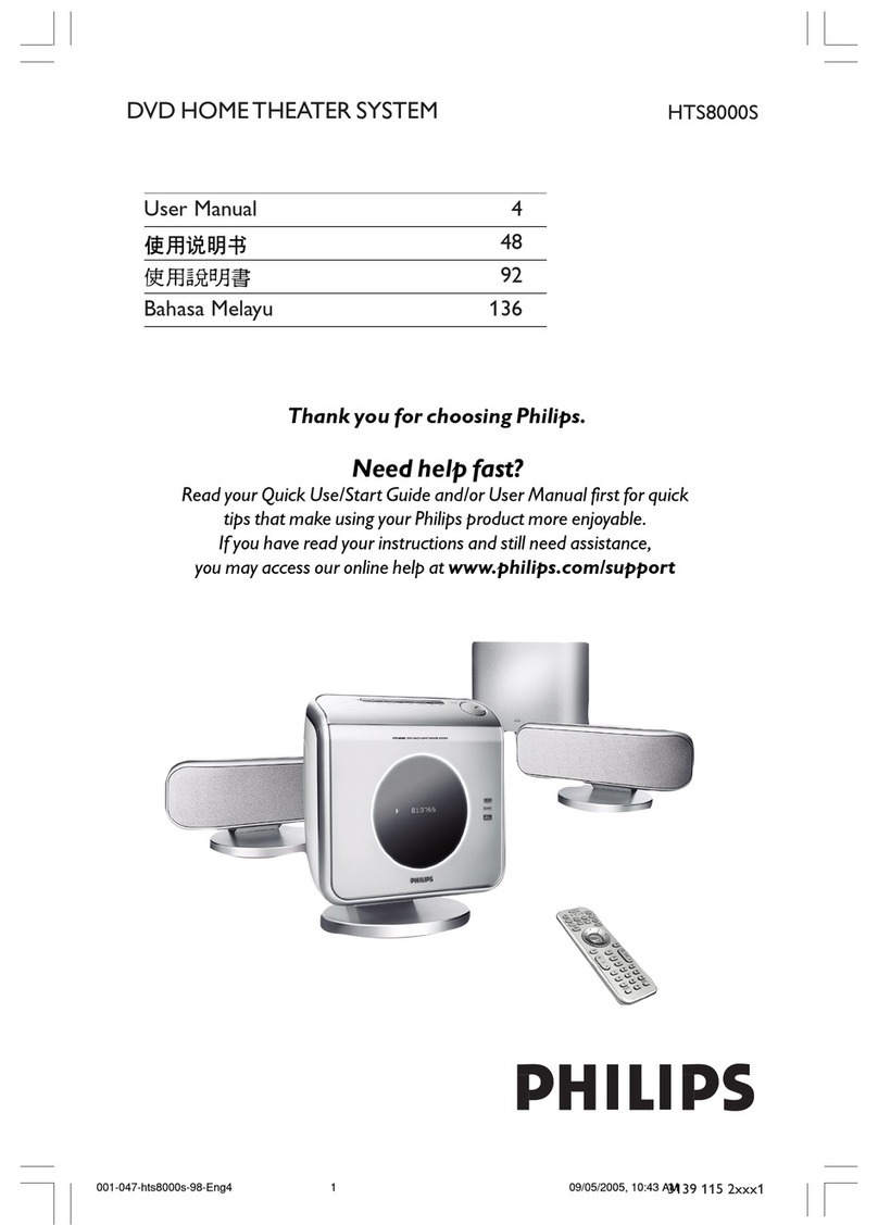 Philips HTS8000S/69 user manual