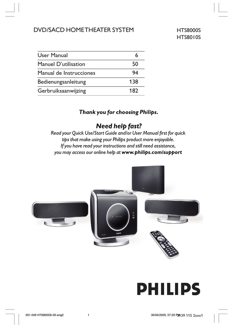 Philips HTS8010S/01B user manual