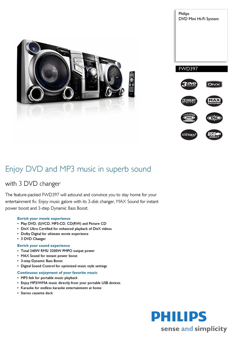Philips FWD397 Specifications