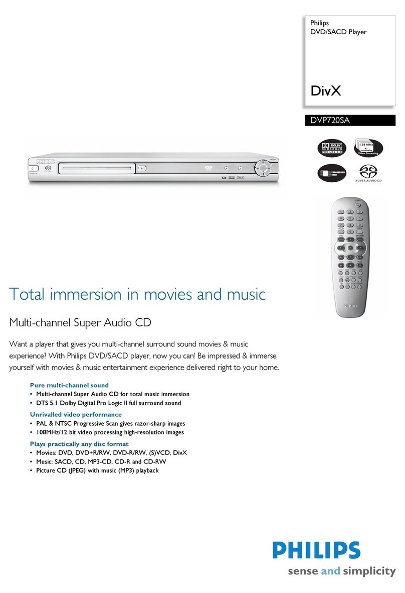 Philips DVP 720 SA User manual