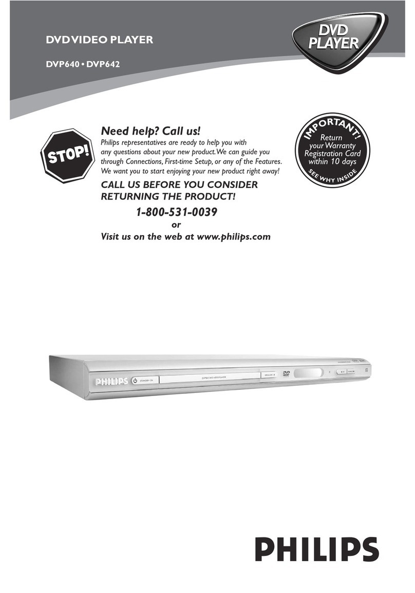 Philips DVP640/17 user manual