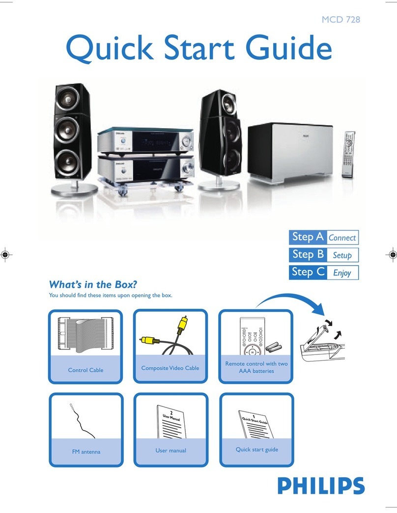 Philips MCD728/12 quick start guide