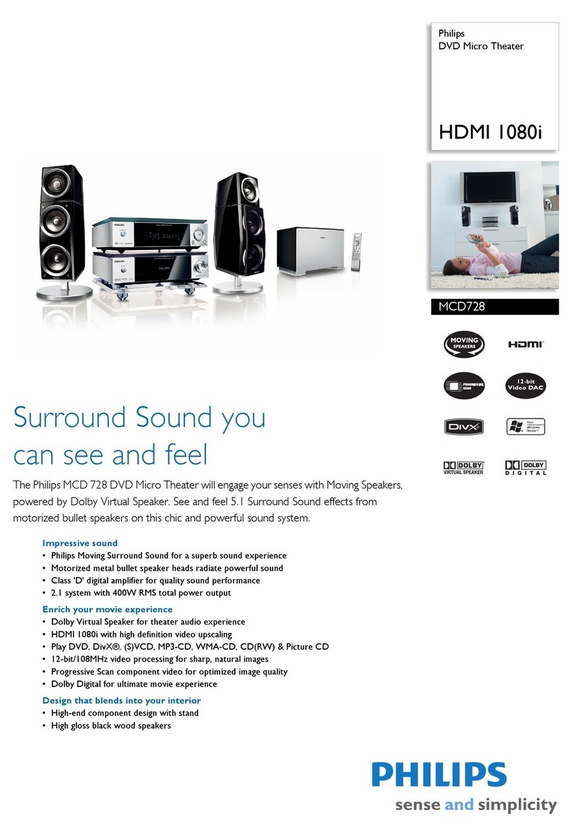 Philips MCD 728 User manual