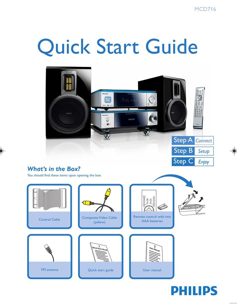 Philips MCD716/93 quick start guide