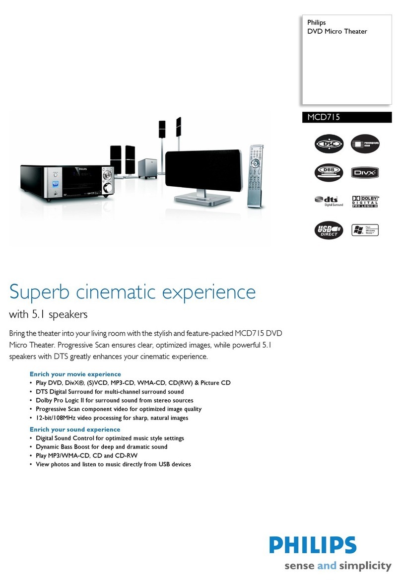 Philips MCD715 Series Specifications