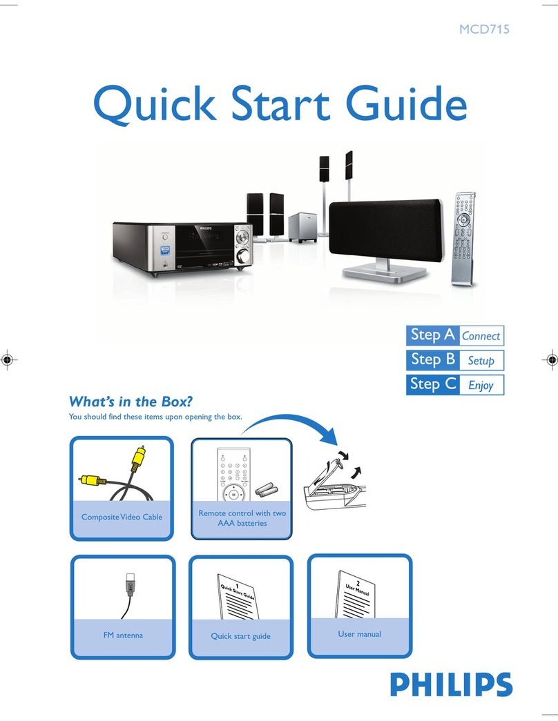 Philips MCD715/93 quick start guide