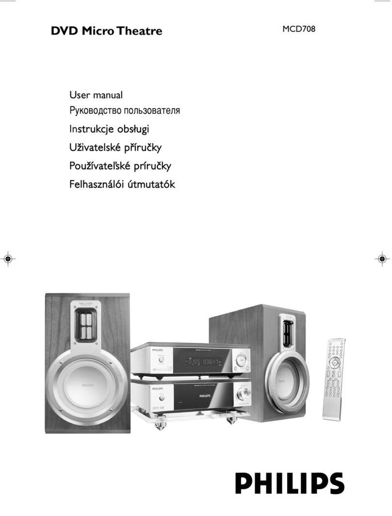 Philips MCD708/58 User manual Philips MCD708/58 User manual