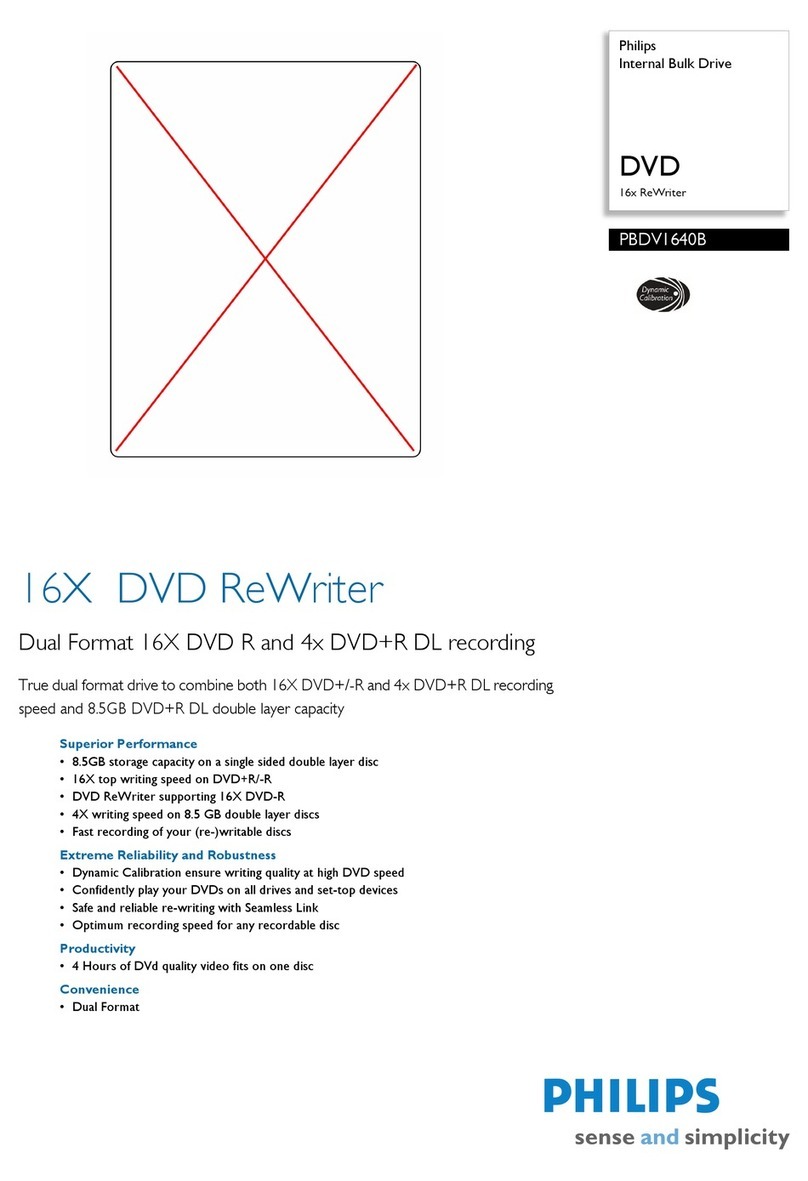 Philips PBDV1640B User manual