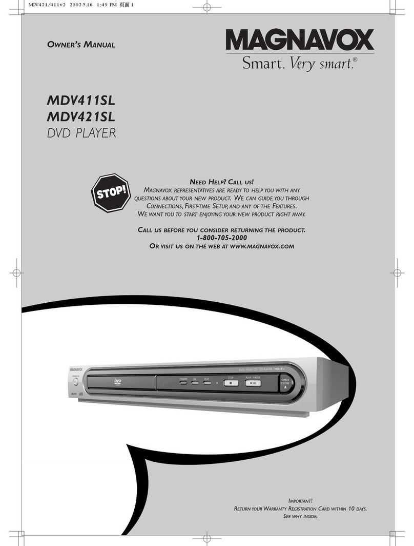 Magnavox MDV411SL User manual
