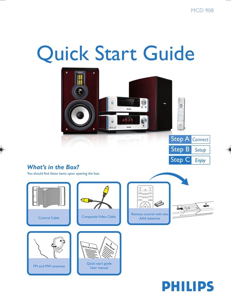 Philips MCD908/93 quick start guide