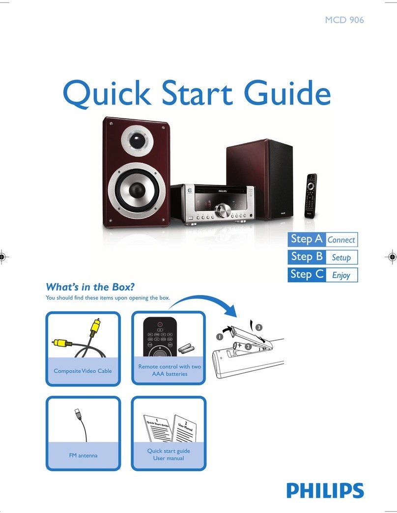 Philips MCD906/93 quick start guide