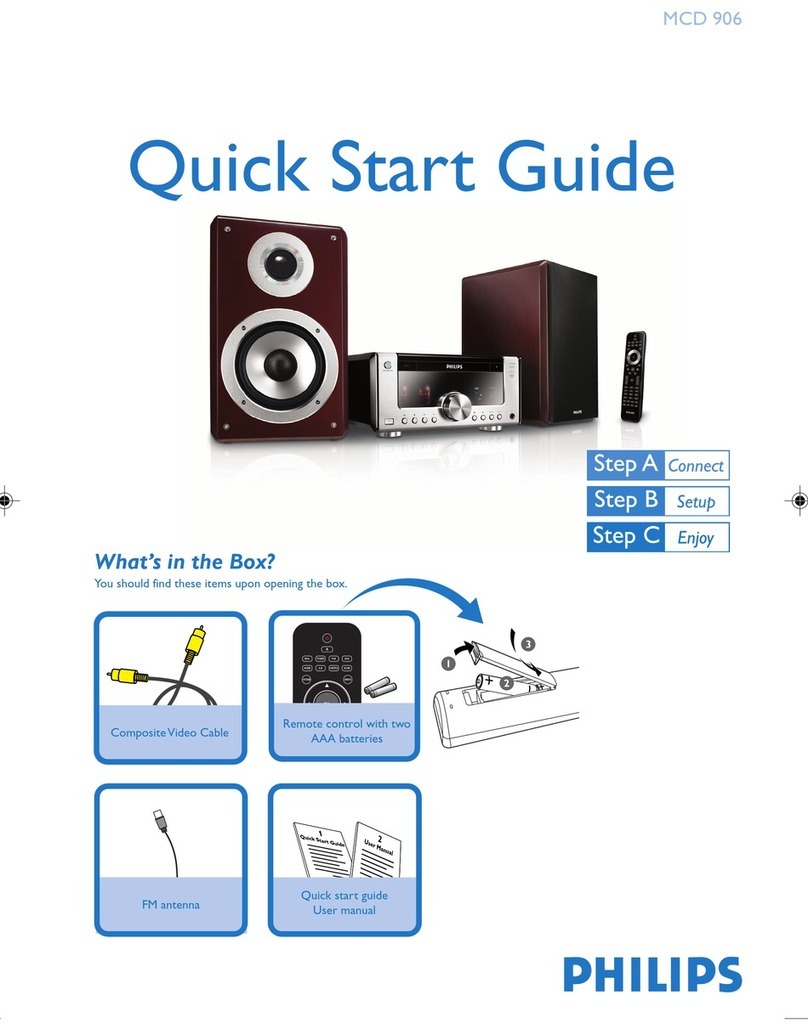 Philips MCD906/73 quick start guide
