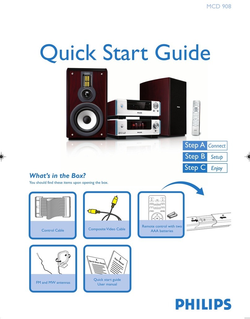 Philips MCD908/12 quick start guide