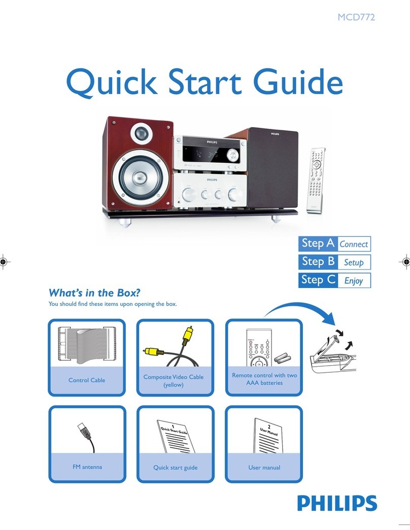 Philips MCD772/73 quick start guide