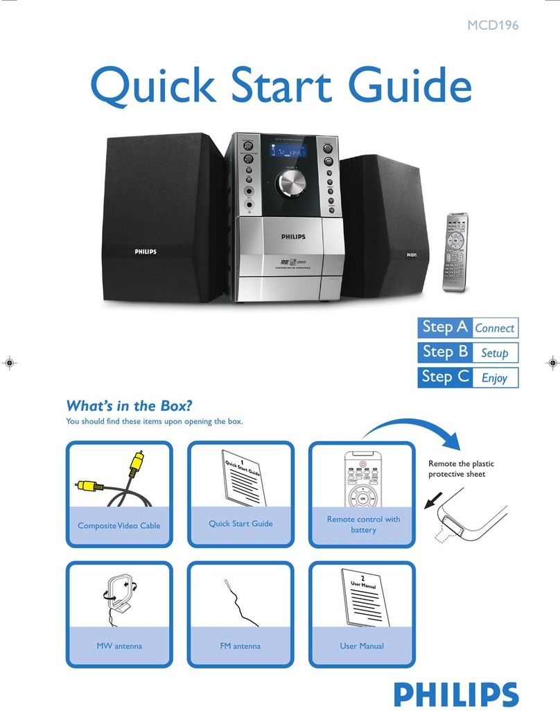 Philips MCD196/58 quick start guide