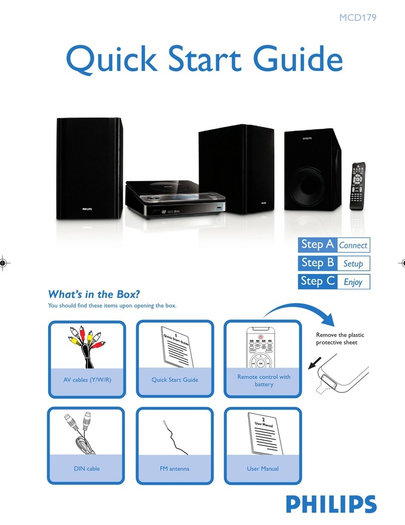 Philips MCD179/12 quick start guide