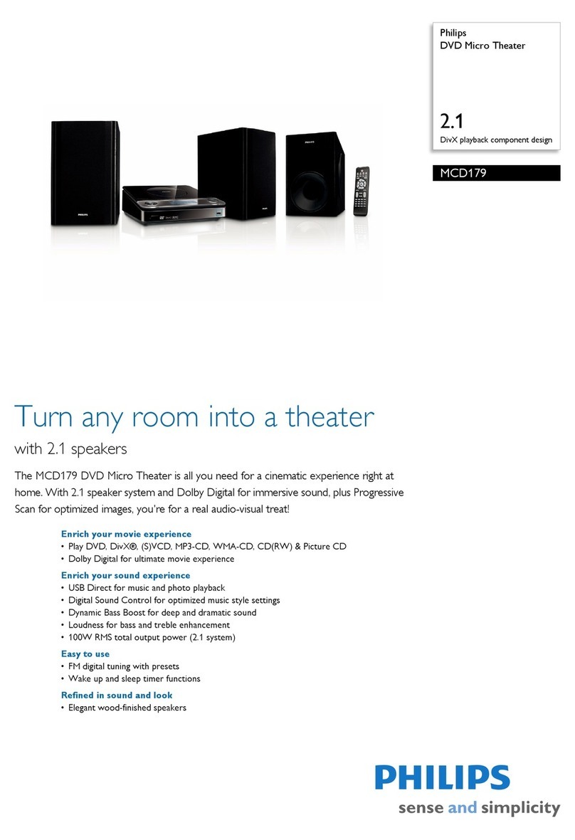 Philips MCD179 User manual