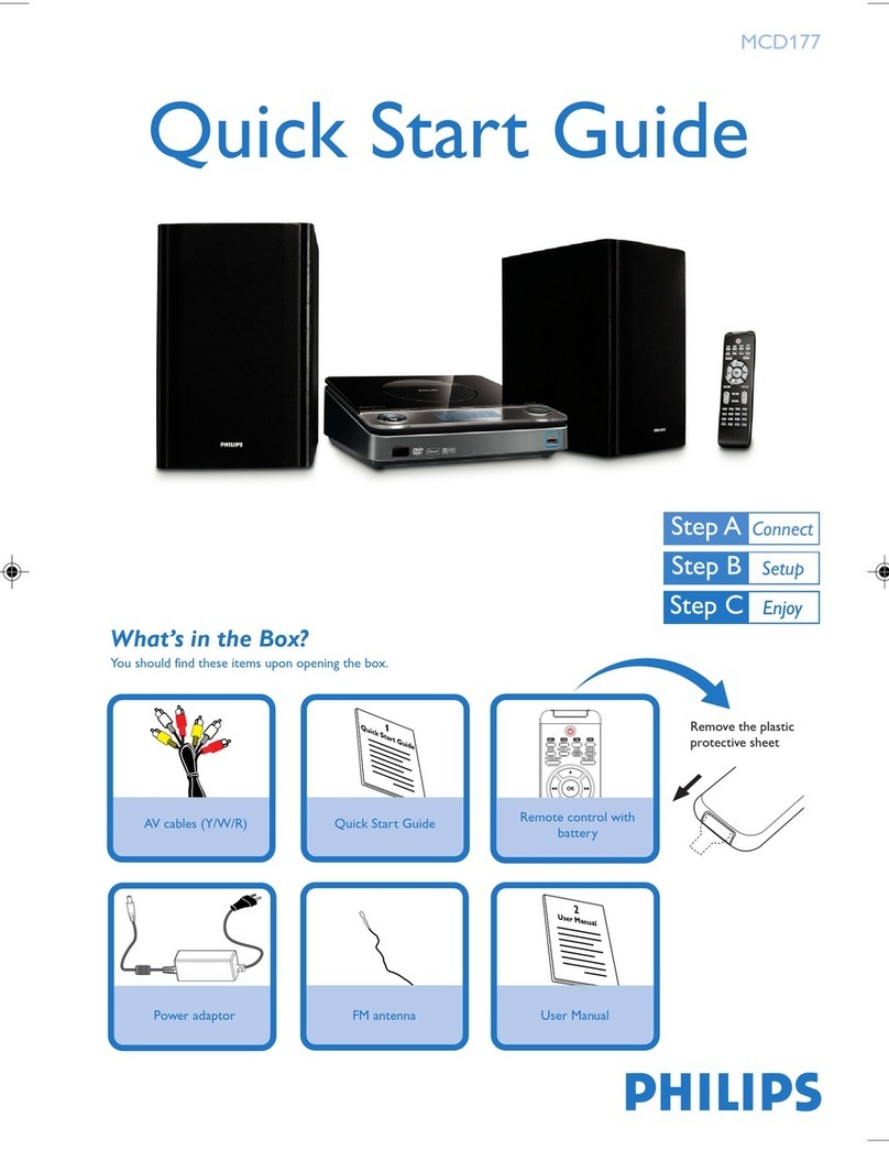 Philips MCD177/58 quick start guide
