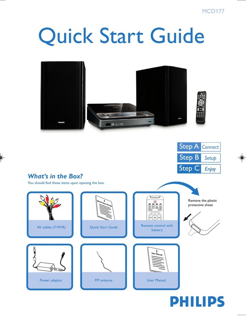 Philips MCD177 User manual