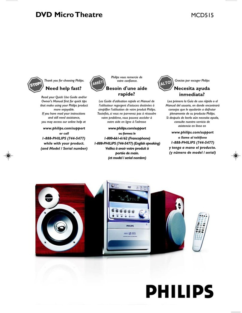 Philips MCD515 owner's manual