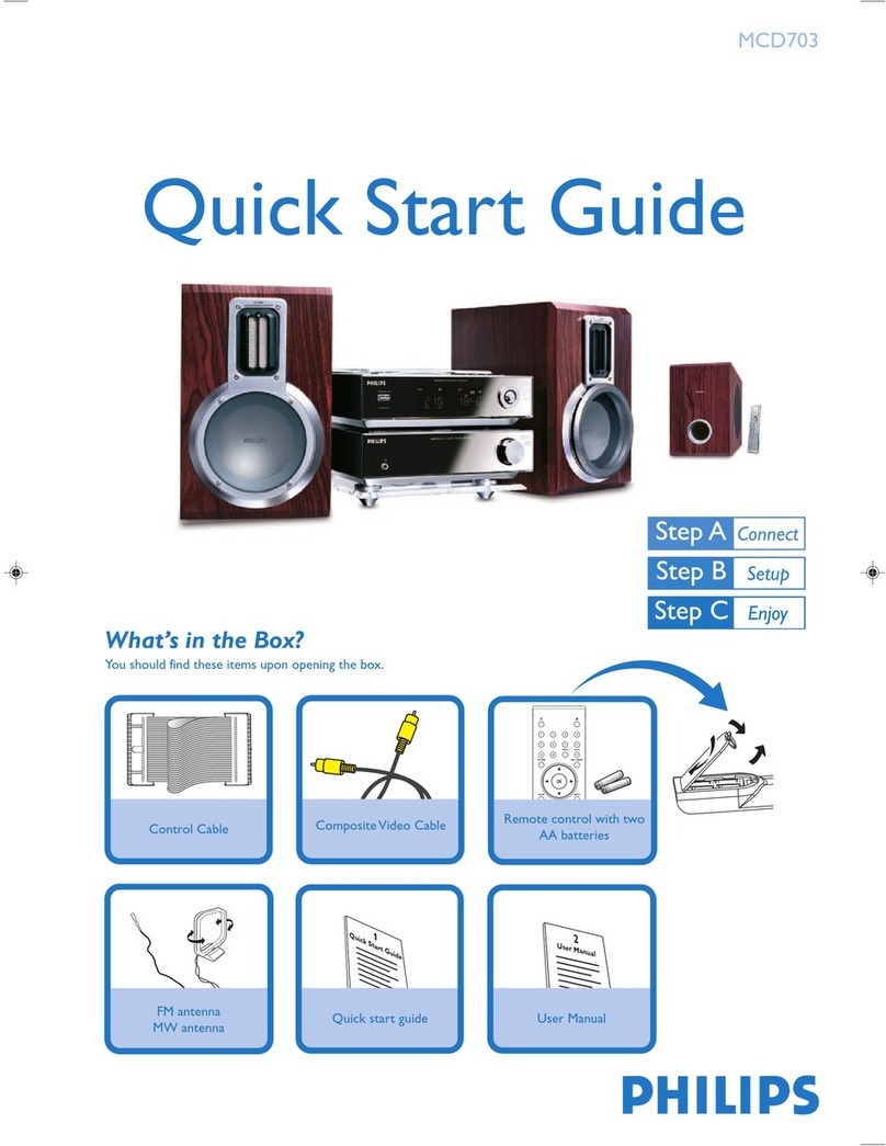 Philips MCD703/98 quick start guide