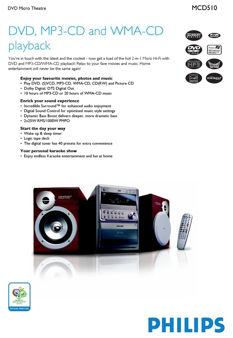 Philips MCD510/21M Specifications