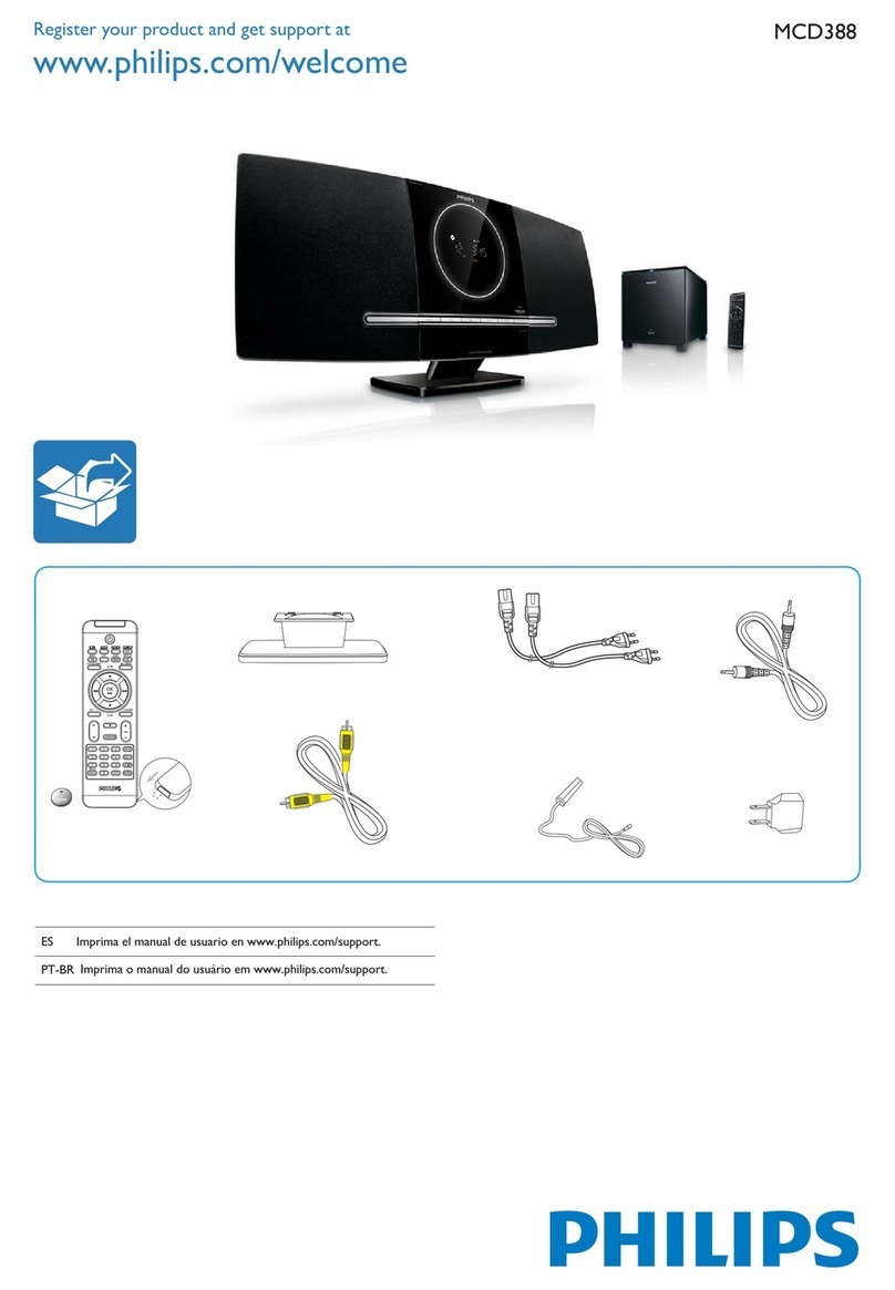 Philips MCD388/55 quick start guide