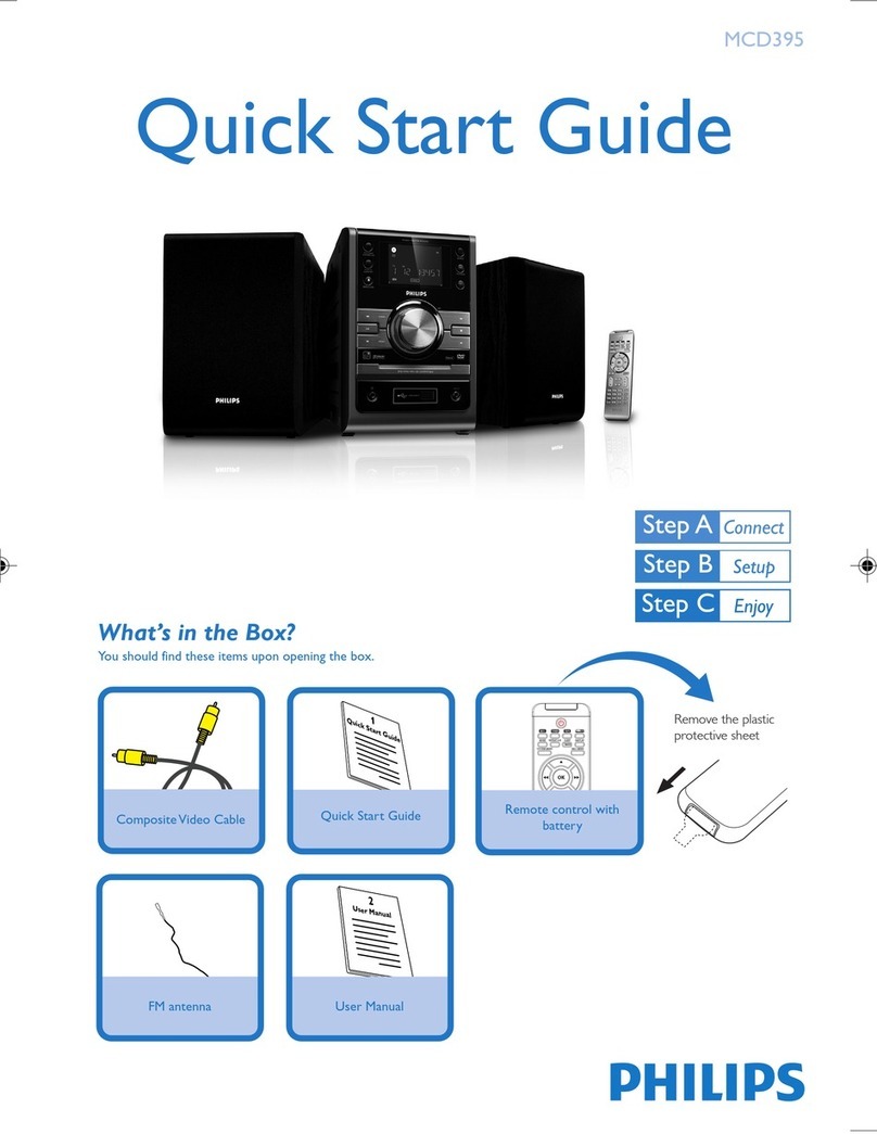 Philips MCD395/58 User manual