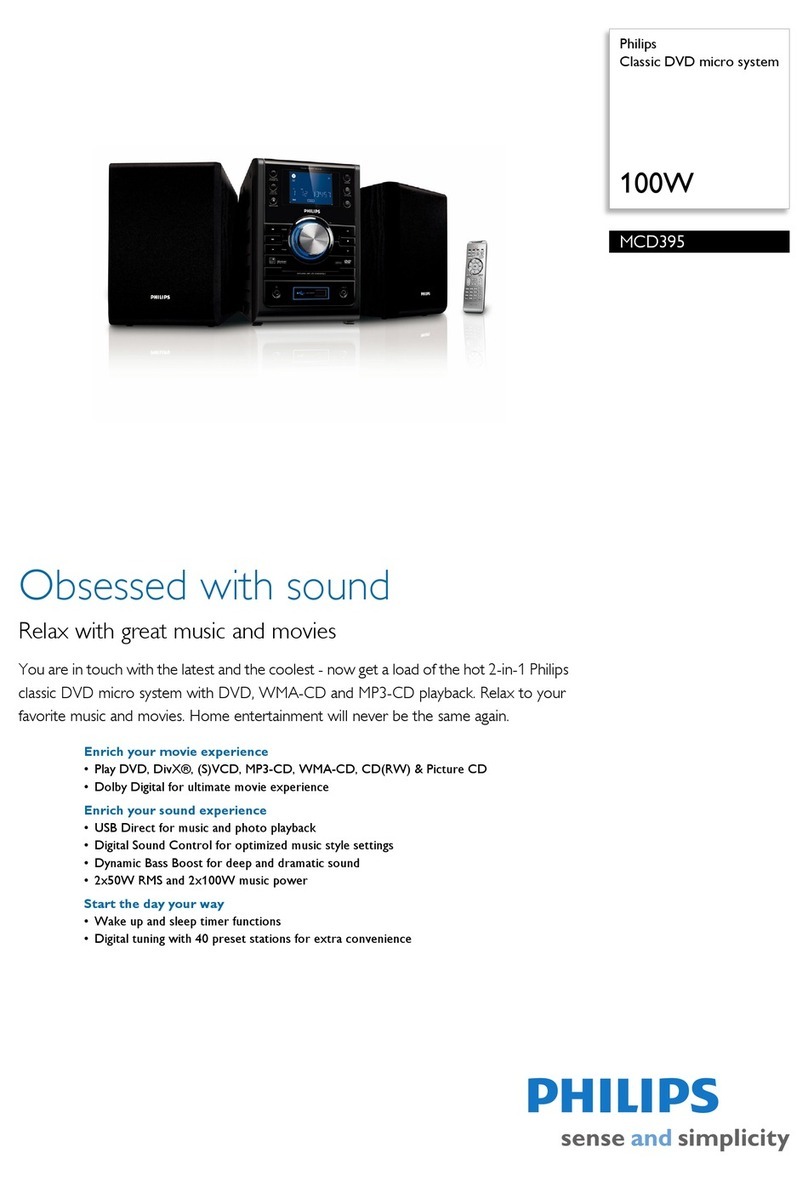 Philips MCD395 User manual