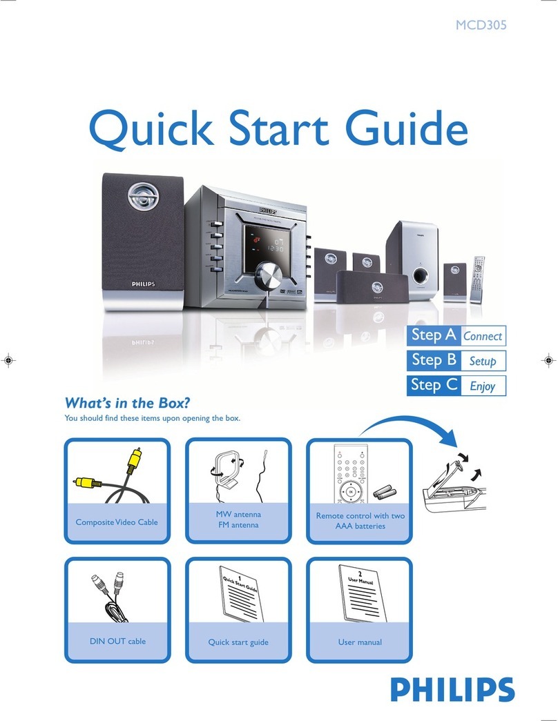 Philips MCD305 User manual