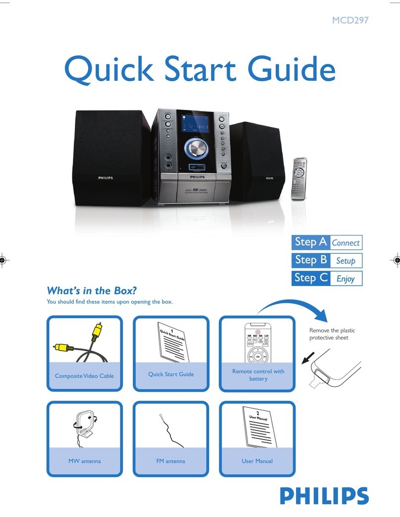 Philips MCD297/12 quick start guide