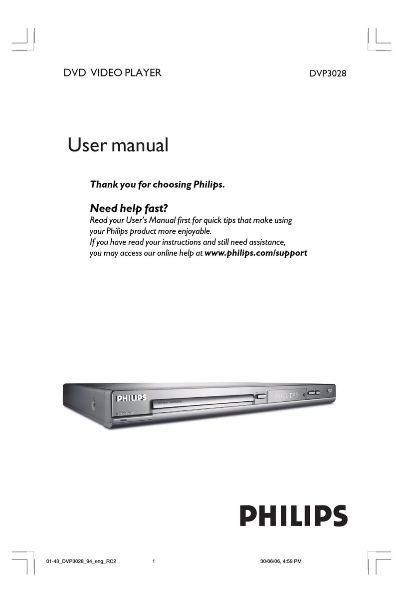 Philips DVP3028 user manual