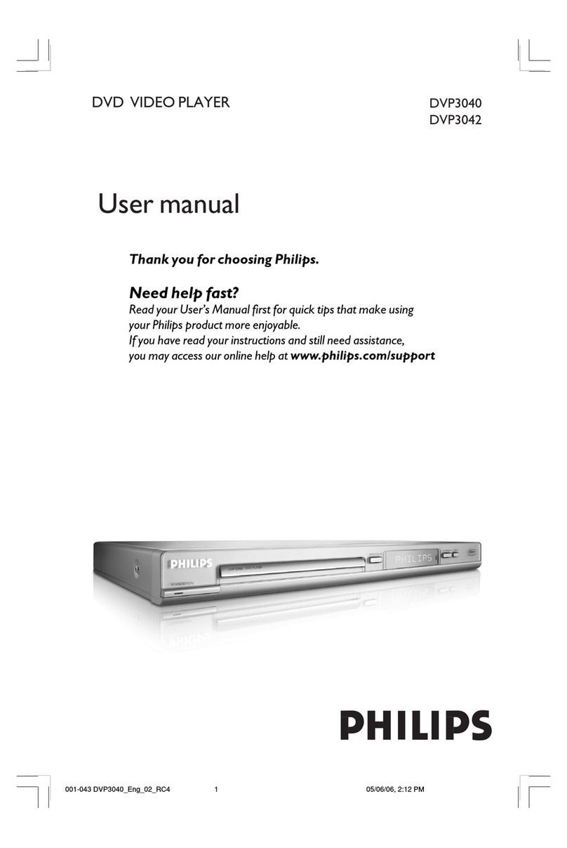Philips DVP3040/05 User manual