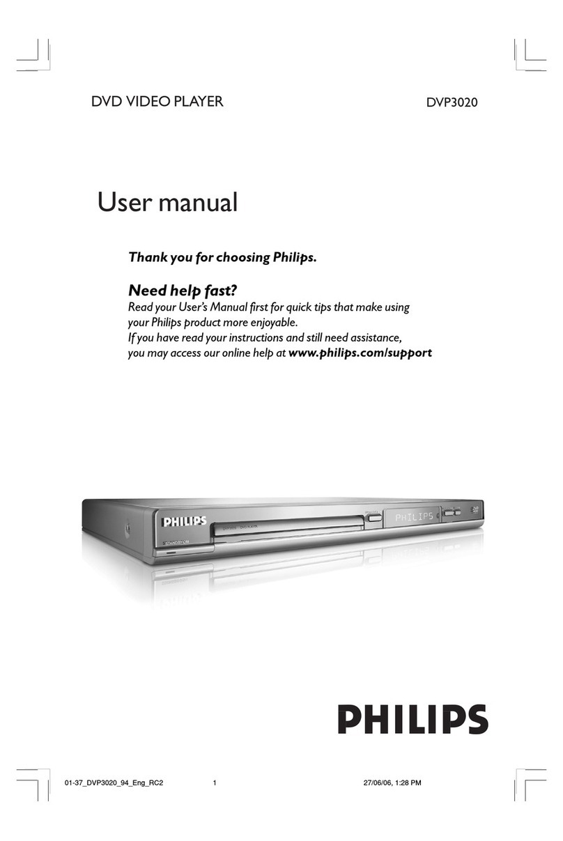 Philips DVP3020/94 User manual