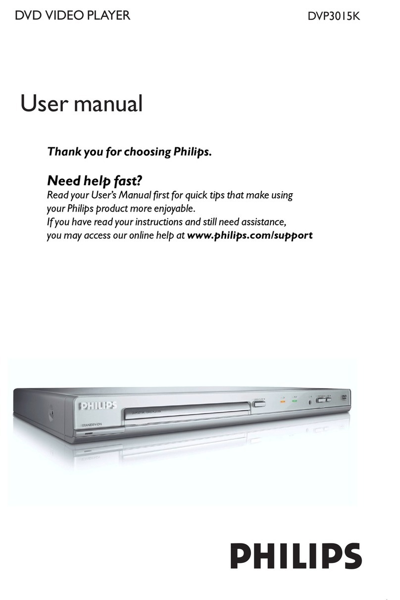 Philips DVP3015K/51 User manual