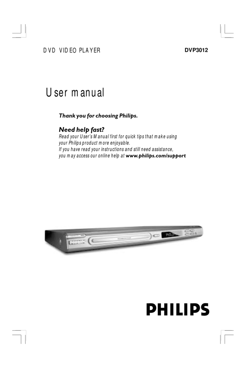 Philips DVP3010 User manual
