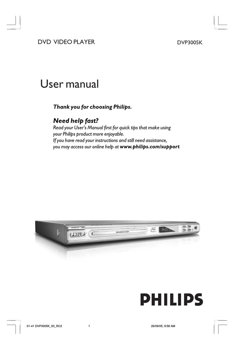 Philips DVP3005K/93 User manual