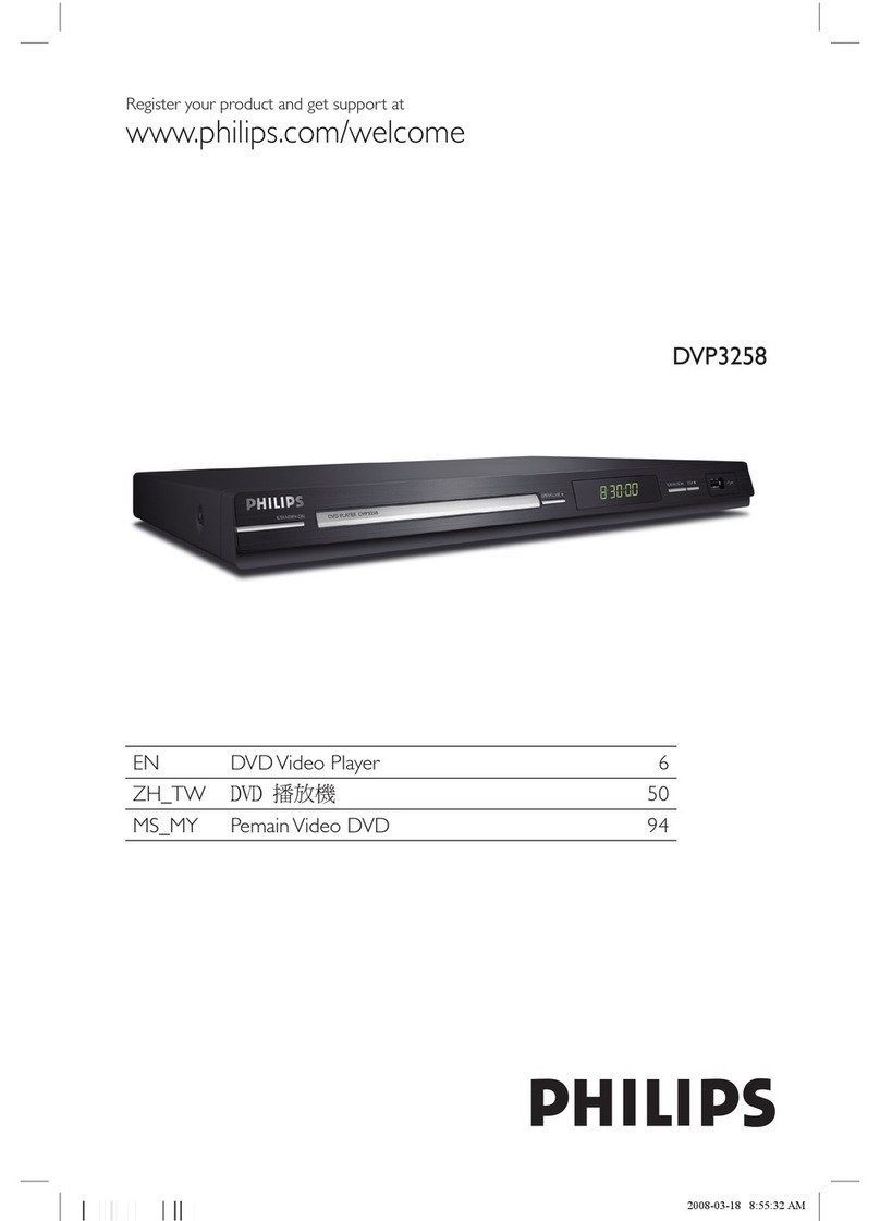 Philips DVP3258/96 User manual