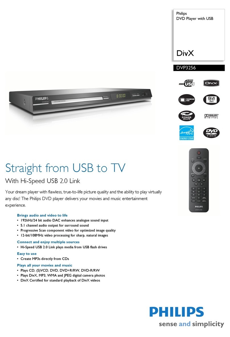 Philips DVP3256 User manual