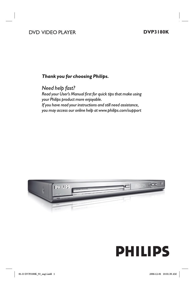 Philips DVP3180K User manual